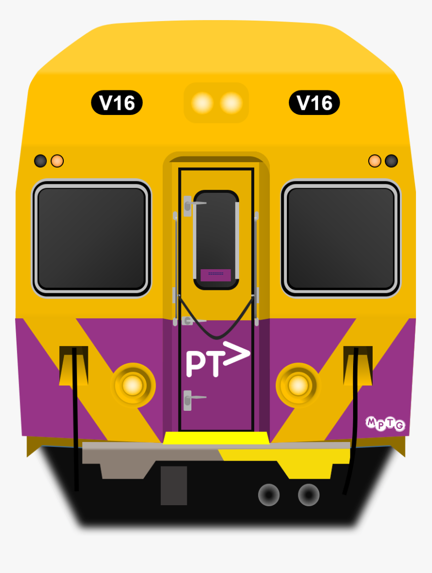 Sydney Trains V Set In The Purple Ptv Livery Front - Sydney Trains V Set, HD Png Download