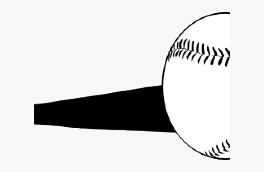Transparent Baseball Bat And Ball Png - Clip Art Transparent Baseball, Png Download