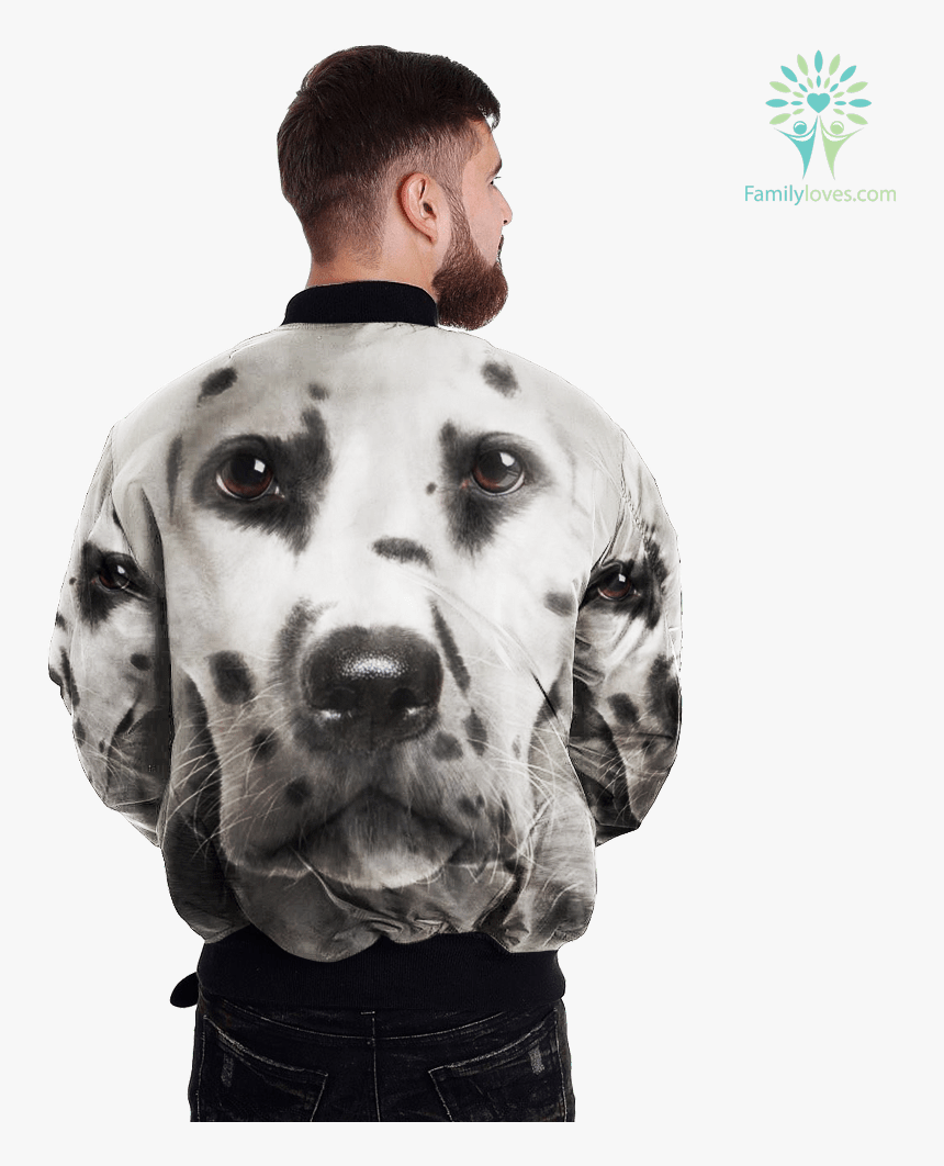 Dalmatian Over Print Jacket %tag Familyloves - Jacket, HD Png Download