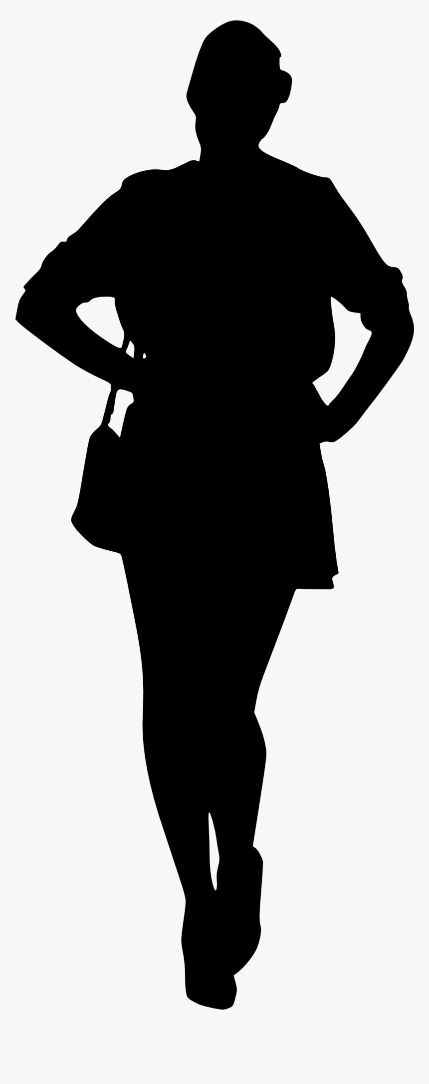 Woman Silhouette - Male Model Silhouette Png, Transparent Png
