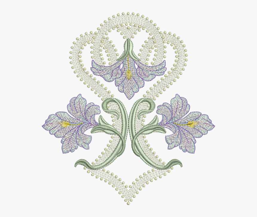 Embroidery Art Nouveau, HD Png Download