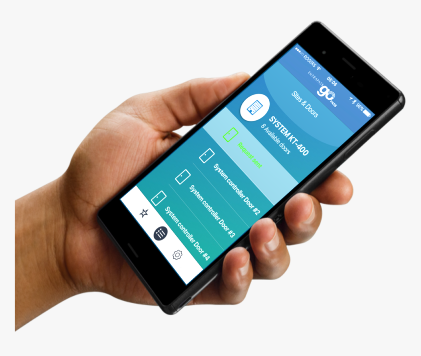 Entrapass Go Pass Hand Holding Phone 001 - Smartphone, HD Png Download