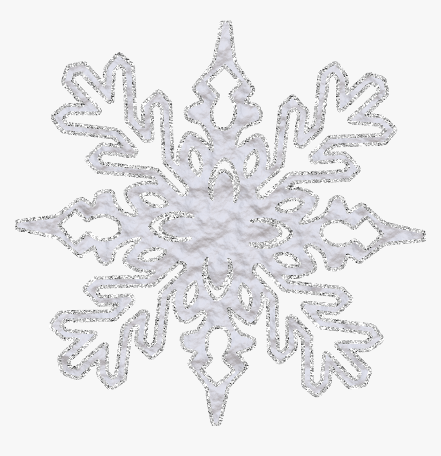 Gray White Snowflake Png Transparent - Portable Network Graphics, Png Download