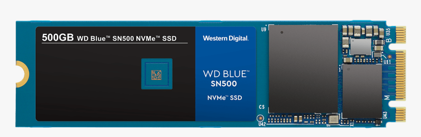 Wd Blue Sn500 Solid State Drive - Nvme Ssd Wd 500gb Blue, HD Png Download