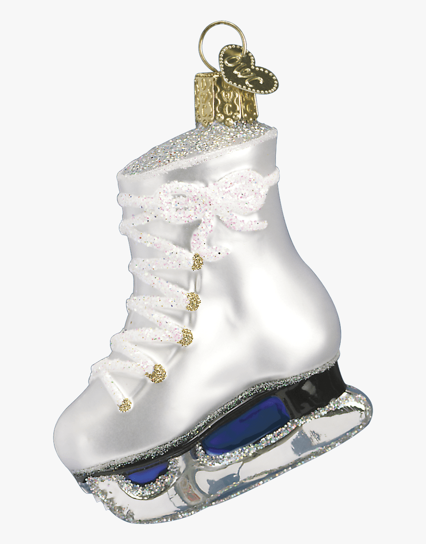 Glass Ice Skate Ornament, HD Png Download