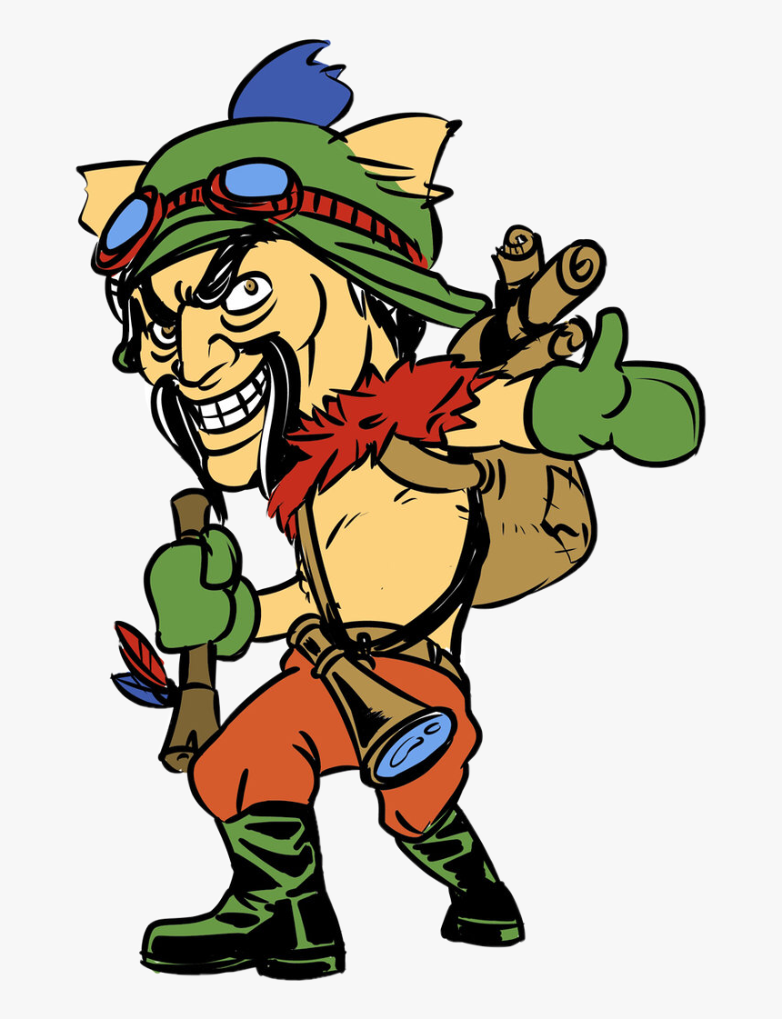 #temmo #draven #draven #temmo #lol #lol #leagueoflegends - Retarded Teemo, HD Png Download