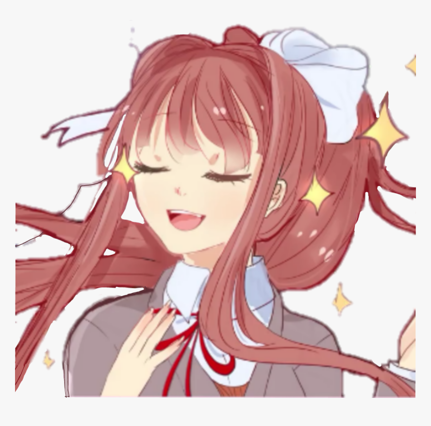 #monika #ddlc #dokidokiliteratureclub #моника #ддлк - Cartoon, HD Png Download