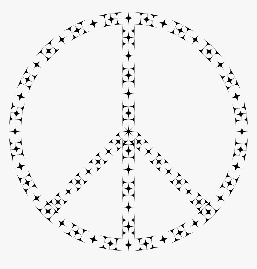 This Free Icons Png Design Of Corner Curves Peace Sign - Paz Preto E Branco, Transparent Png