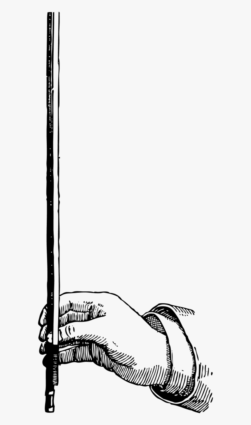 Hand Holding Violin Bow Clipart - Clip Art, HD Png Download