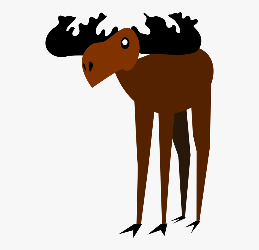 Giraffidae,human Behavior,wildlife - Moose, HD Png Download
