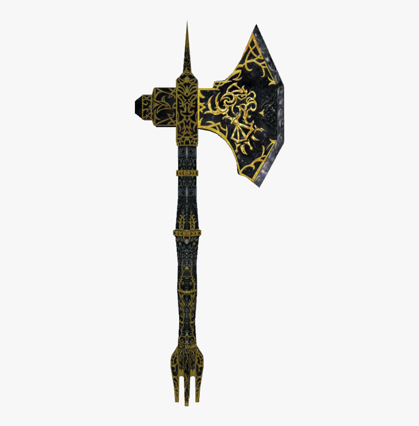 Oblivion Leviathan Hearthfire Dark Magic Rune - Ebony War Axe Skyrim, HD Png Download