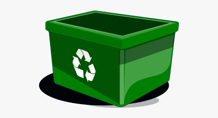 Recycle Bin Clip Art At Clker - Recycling Box Clipart, HD Png Download
