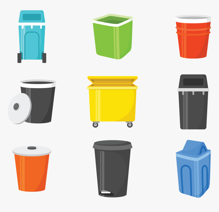 Waste Basket Vector, HD Png Download