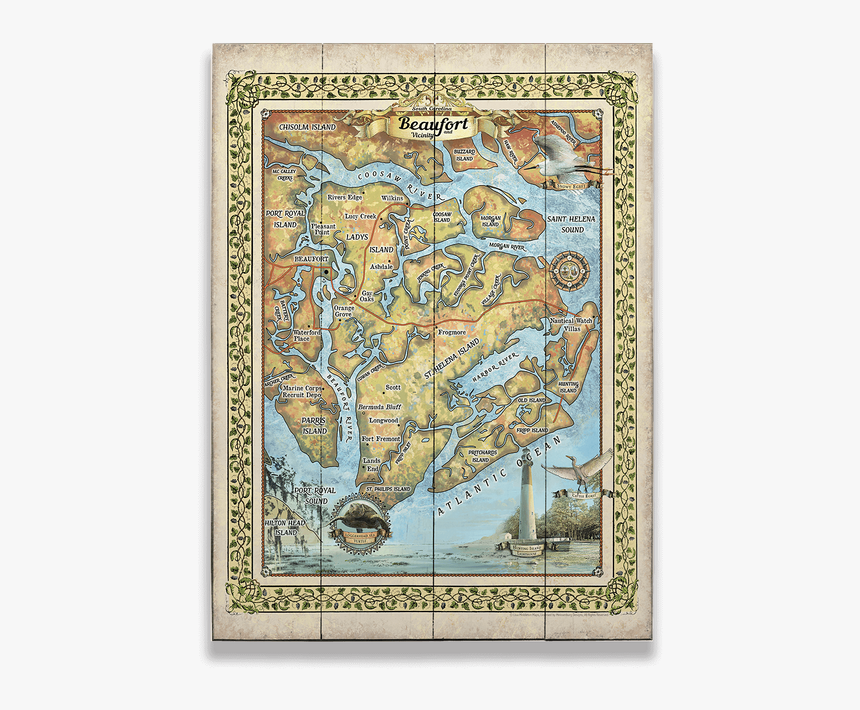 Old Map Of Florida, HD Png Download