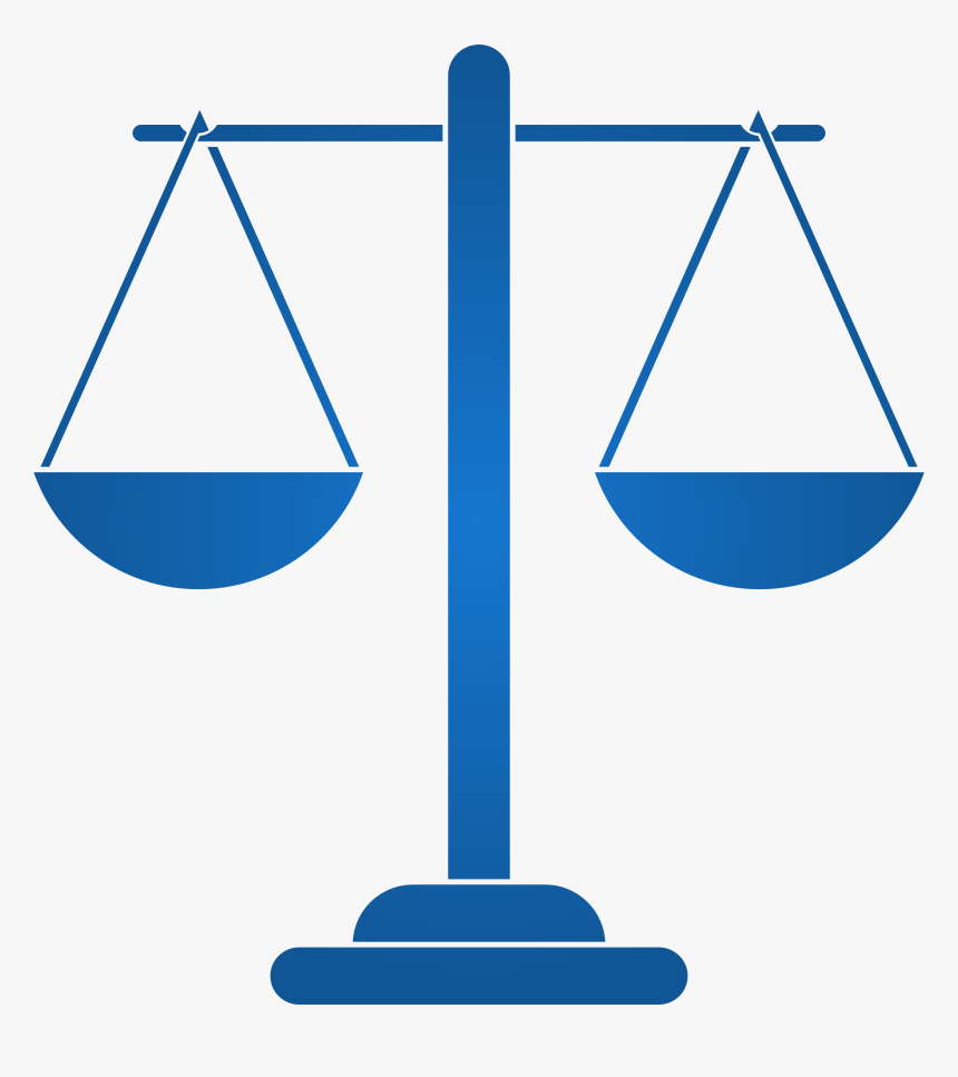Measuring Scales Silhouette Justice Clip Art - Clip Art Balance Scales, HD Png Download