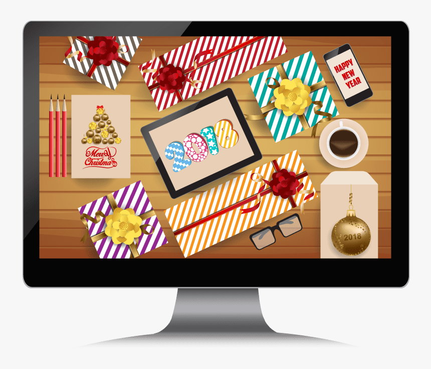 Get Your Christmas Computer Up To Speed - Led-backlit Lcd Display, HD Png Download