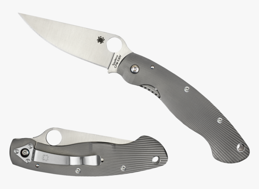 Spyderco Ti Military, HD Png Download