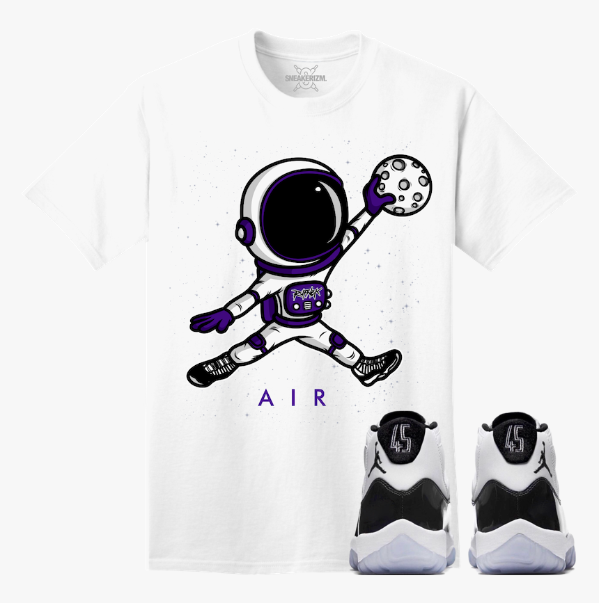Jordan 11 Concord Sneaker Tees Shirt To Match - Mens Jordan Air 11 Retro, HD Png Download