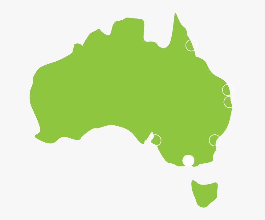Jucy Rentals Melbourne Location - Australian Map Vector Png, Transparent Png