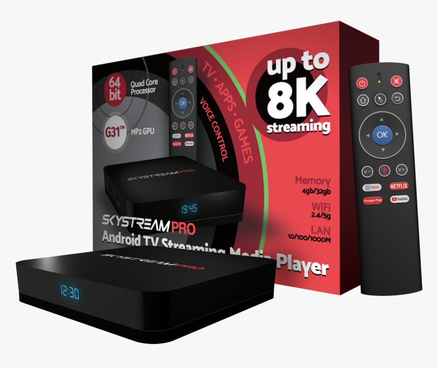 Skystream Pro 8k Streaming Media Player 
 Class - Skystream, HD Png Download