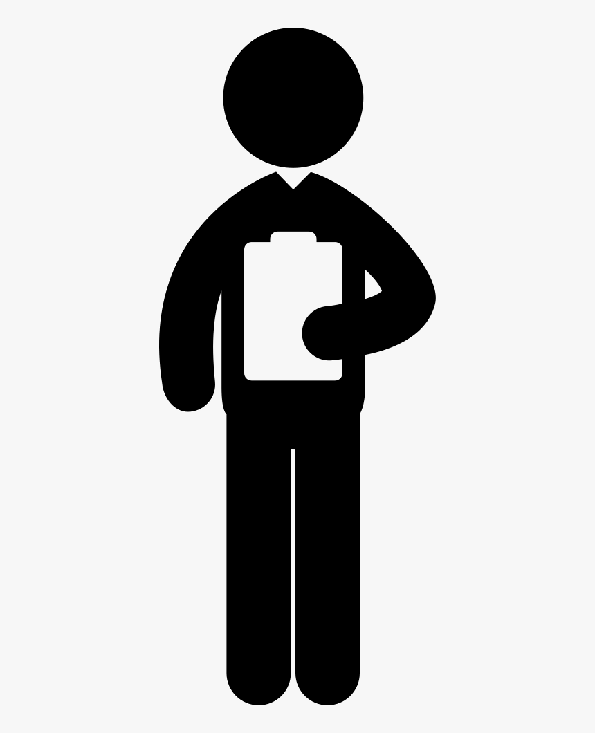 Information Clipart Past Medical History - Man Holding Book Icon, HD Png Download