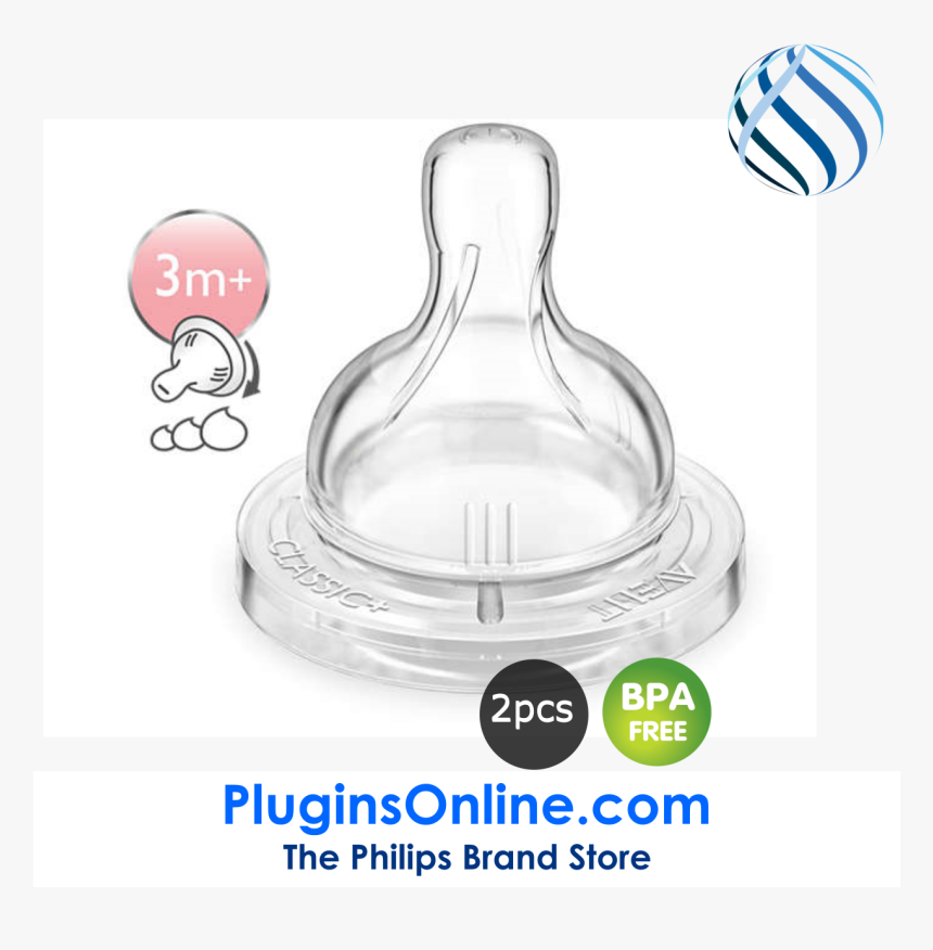 Philips Scf635/27 Silicone Teats Variable Flow 3m , - Baby Bottle, HD Png Download