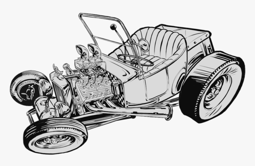 T-bucket Lineart - Off-road Vehicle, HD Png Download