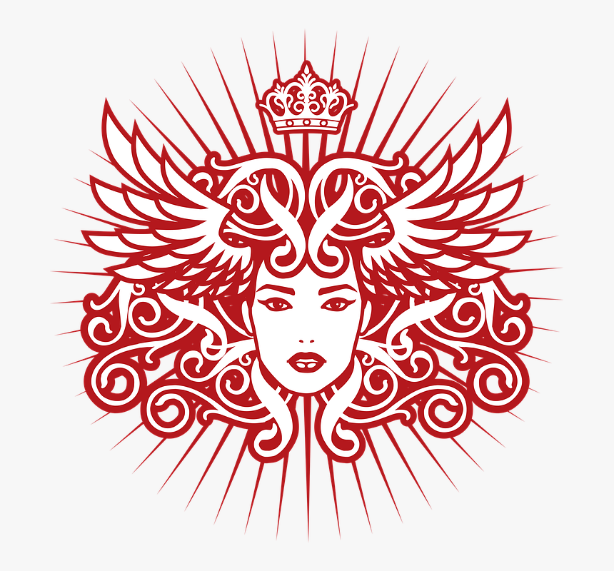 Cross Stitch Pattern Art Nouveau Silhouette, HD Png Download