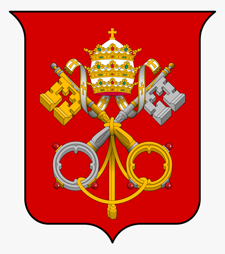 Vatican Keys To Heaven And Hell,coat Of Arms Holy See - Papal Insignia, HD Png Download