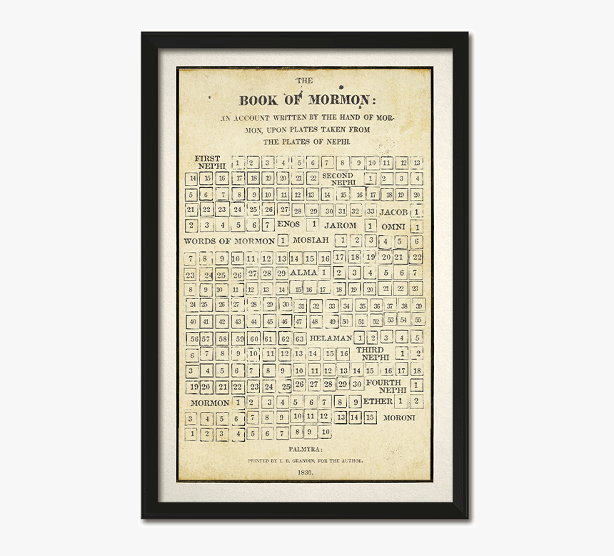 Web Book Of Mormon Poster, HD Png Download