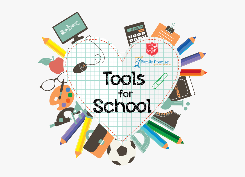 School Supplies Vector Png, Transparent Png
