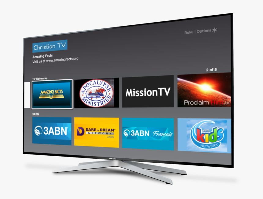 Tv Image Roku - Led-backlit Lcd Display, HD Png Download