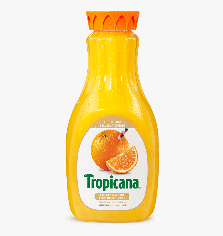 Tropicana® 100 % Pure Orange Juice - Jus Tropicana, HD Png Download