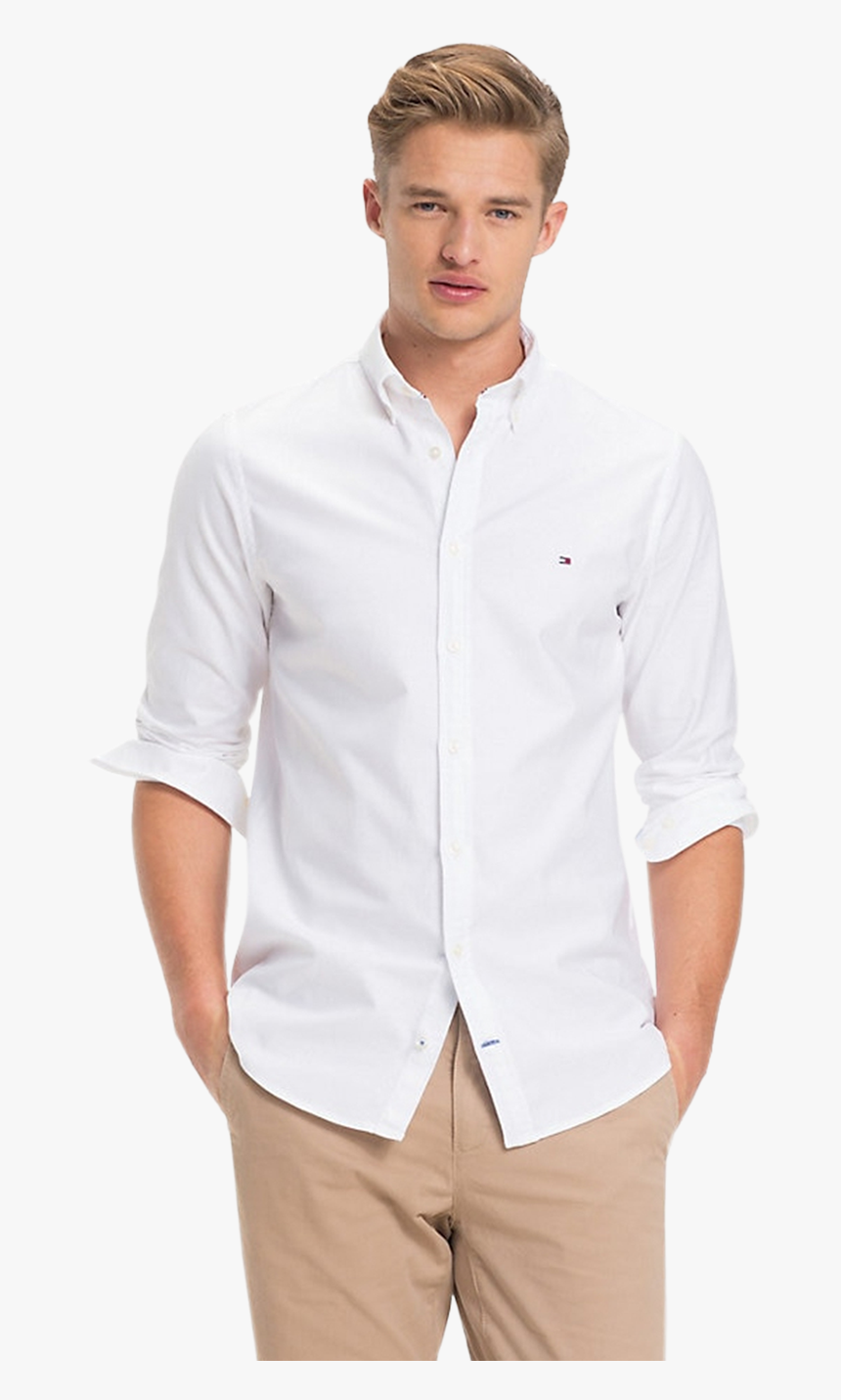 Tommy Stretch Slim Oxford Shirt, HD Png Download