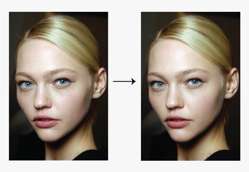 Photoshop Retouch Before After, HD Png Download