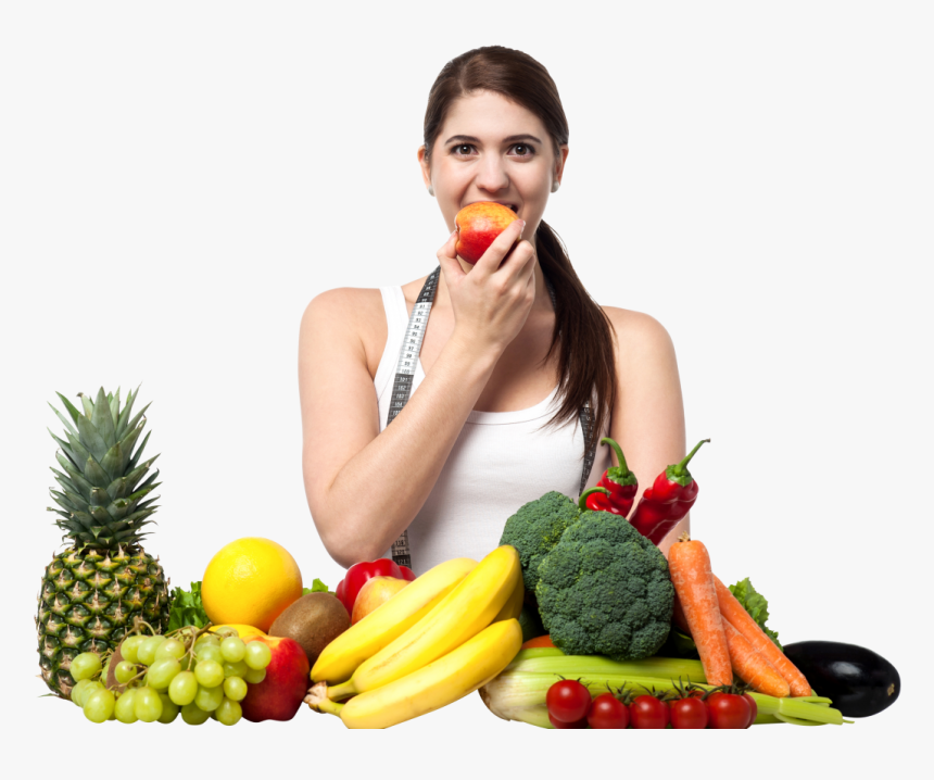 Girl With Fruits Png Image - Girl With Fruits Png, Transparent Png