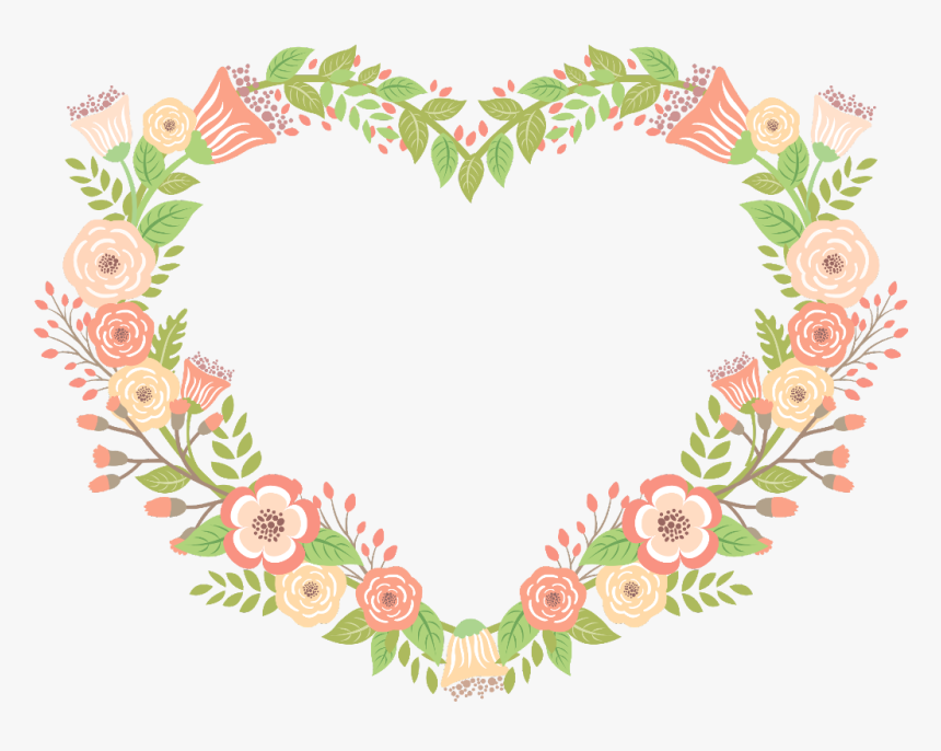 #frame #marco #flores #flower #hear #love #cute #corazon - Heart, HD Png Download