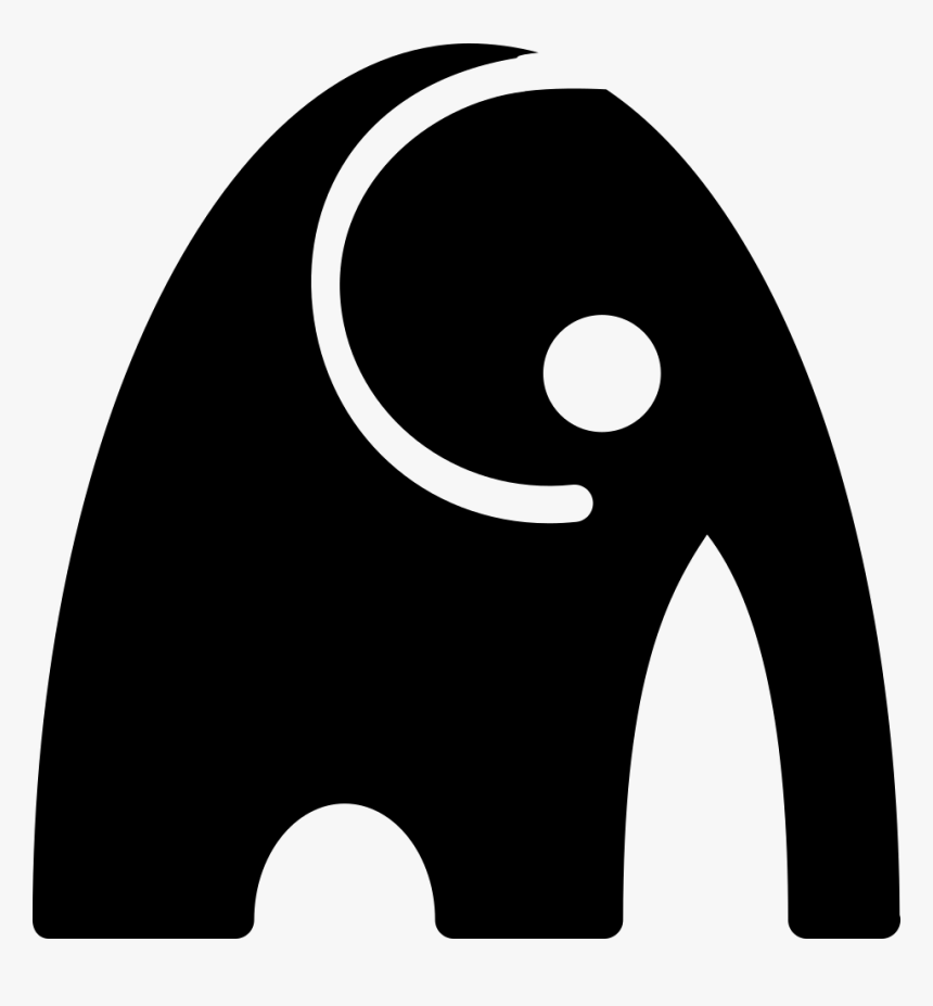Elephant - Icon Gajah Png, Transparent Png