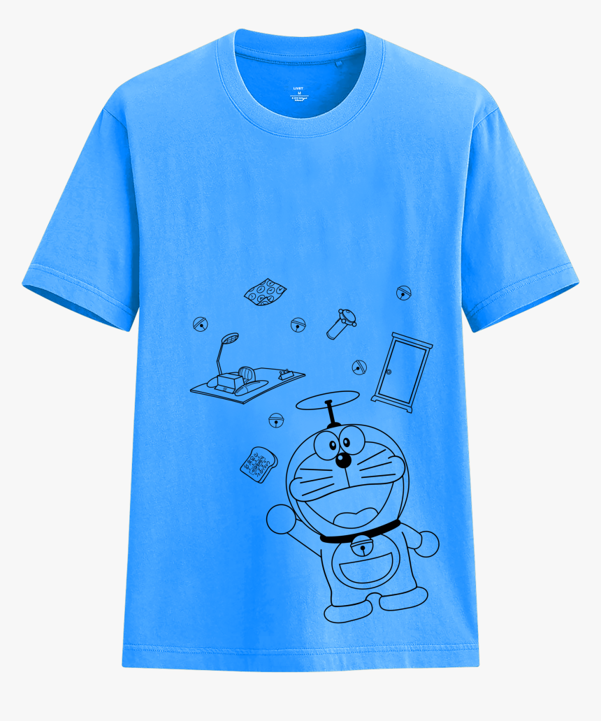 Doraemon Blue 1 - T-shirt, HD Png Download