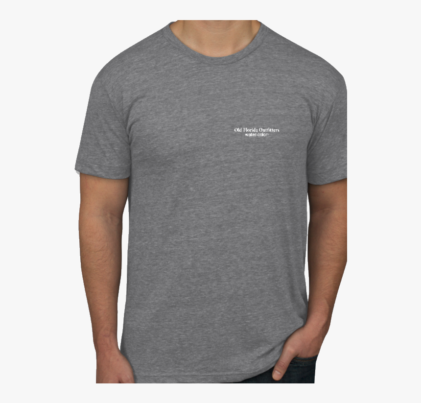 Ofo Short Sleeve Logo Jersey Knit Tshirt In Gray/white - Active Shirt, HD Png Download