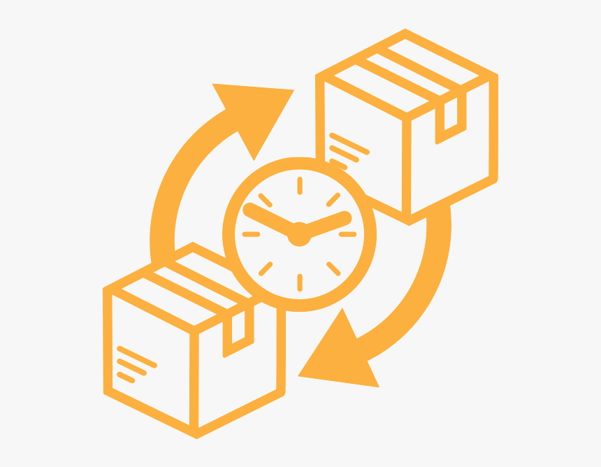 How Long Is The Replacement Process - Box Delivery Icon Png, Transparent Png