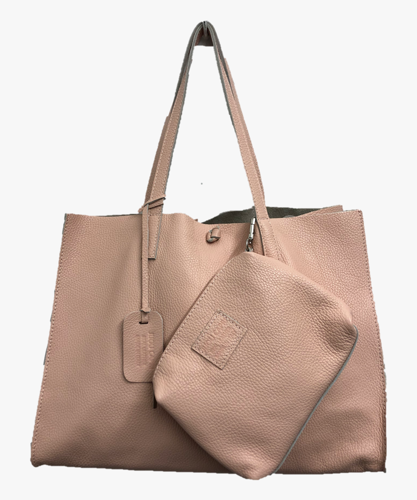 Colette Blush Italian Leather Tote Handbag Jijou Capri - Italian Leather Bags, HD Png Download