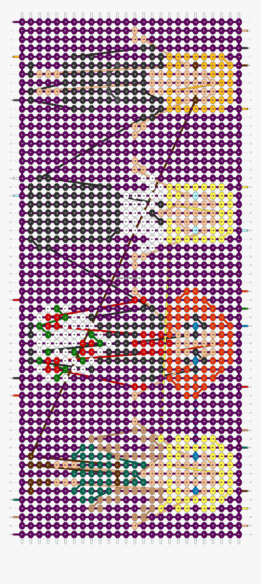 Stitch Friendship Bracelet Pattern, HD Png Download