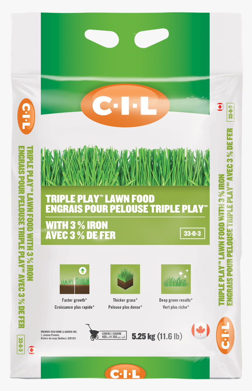 Cil Triple Play Lawn Food 33 0 3 - Engrais Arbre Automne Cil, HD Png Download