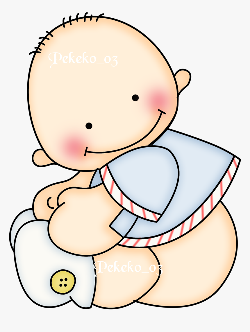 Imagenes De Angelitos Para Bautizo O Baby Shower Clipart - Cartoon, HD Png Download