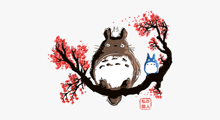 Cherry Blossom Totoro, HD Png Download