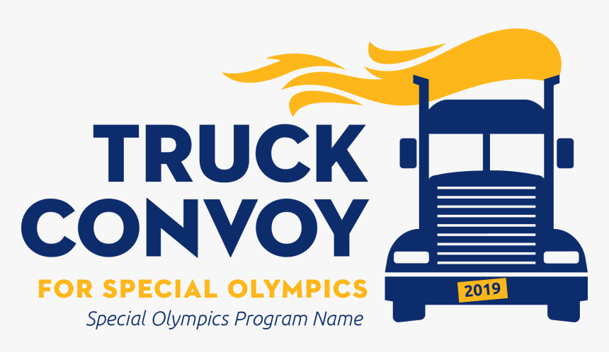 Sd Truck Convoy For Special Olympics Route, HD Png Download