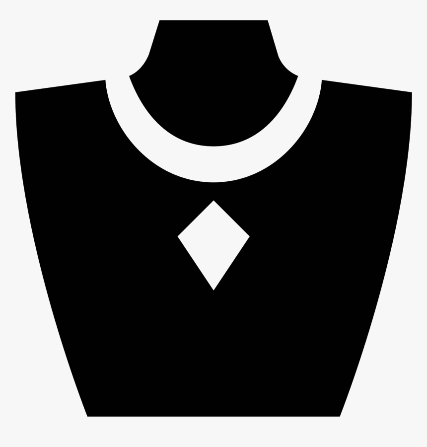 A Necklace With A Thin Chain And Large Diamond Shaped - Jewelry Icon Png, Transparent Png