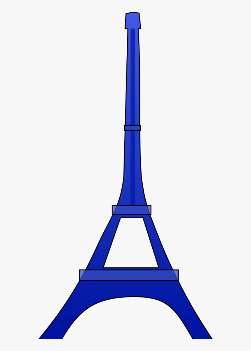 Eiffel Tower Clipart Blue - Public Domain Eiffel Tower, HD Png Download