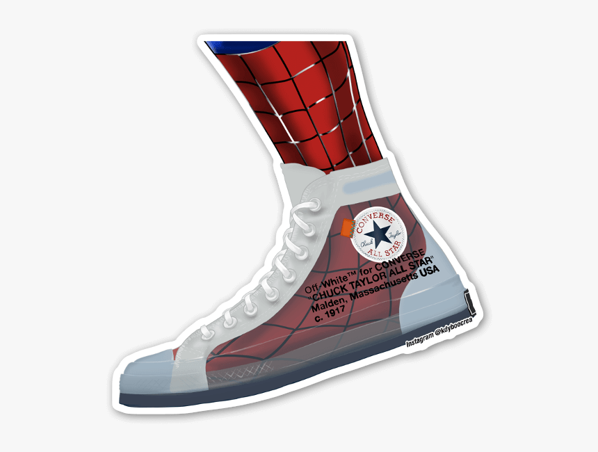 Hype Spidey Sticker Green Converse Hd Png Download